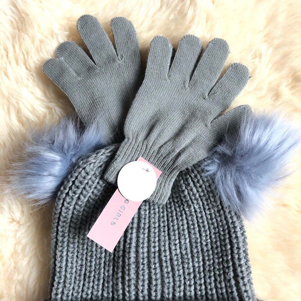 BCBG Girls Beanie and Glove Set - Picture 3 of 3